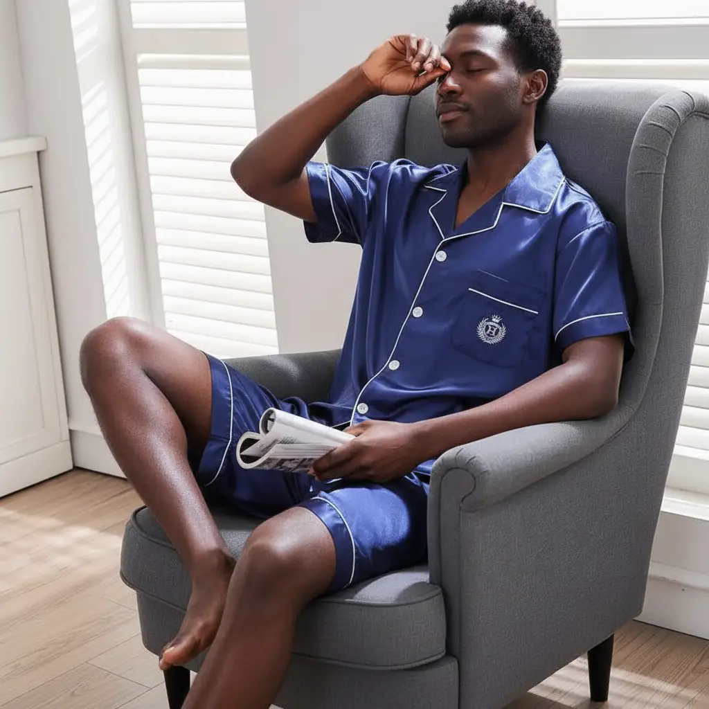 Men's Solid Color Pajamas by GJG Denim