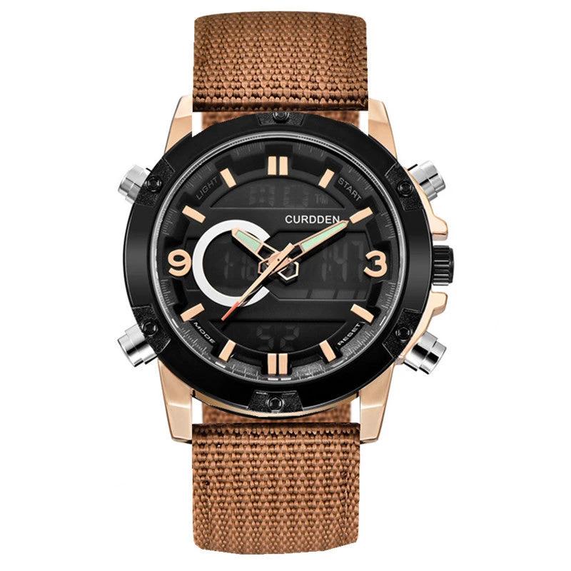Men's Fashion Belt Multi-functional Watch by GJG Denim