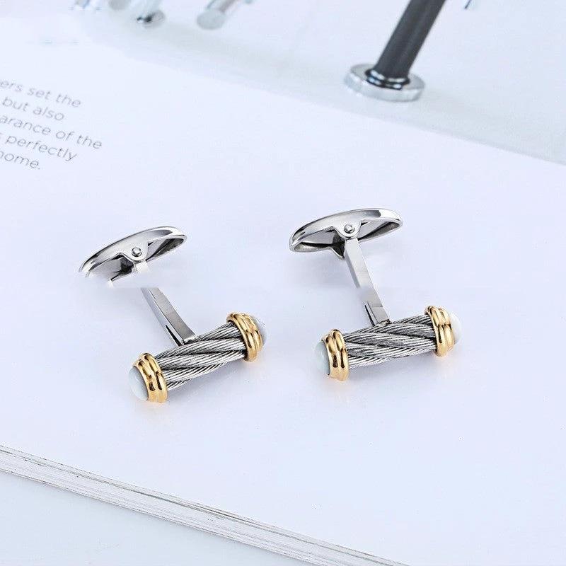 Men's Stainless Steel Cufflink by GJG Denim