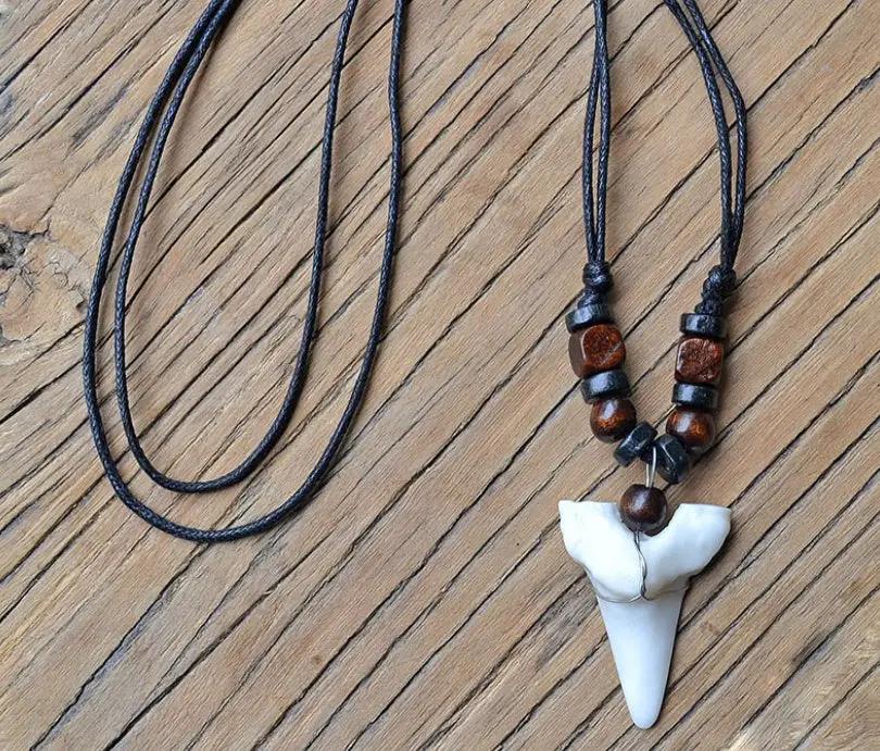 Men's Imitation Shark Tooth Pendant by GJG Denim