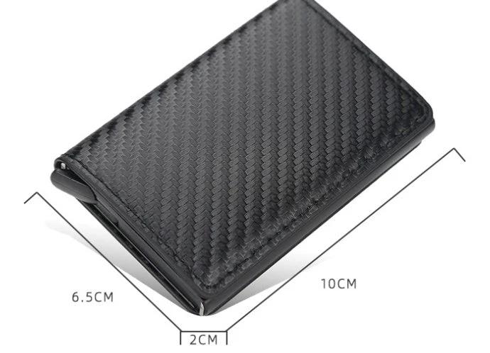 Automatic Pop-up Leather Card Holder For Men by GJG Denim