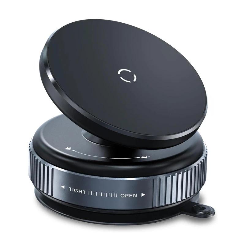 Car Phone Holder, Upgraded 360Adjustable Vacuum Suction 20X Magnets by GJG Denim