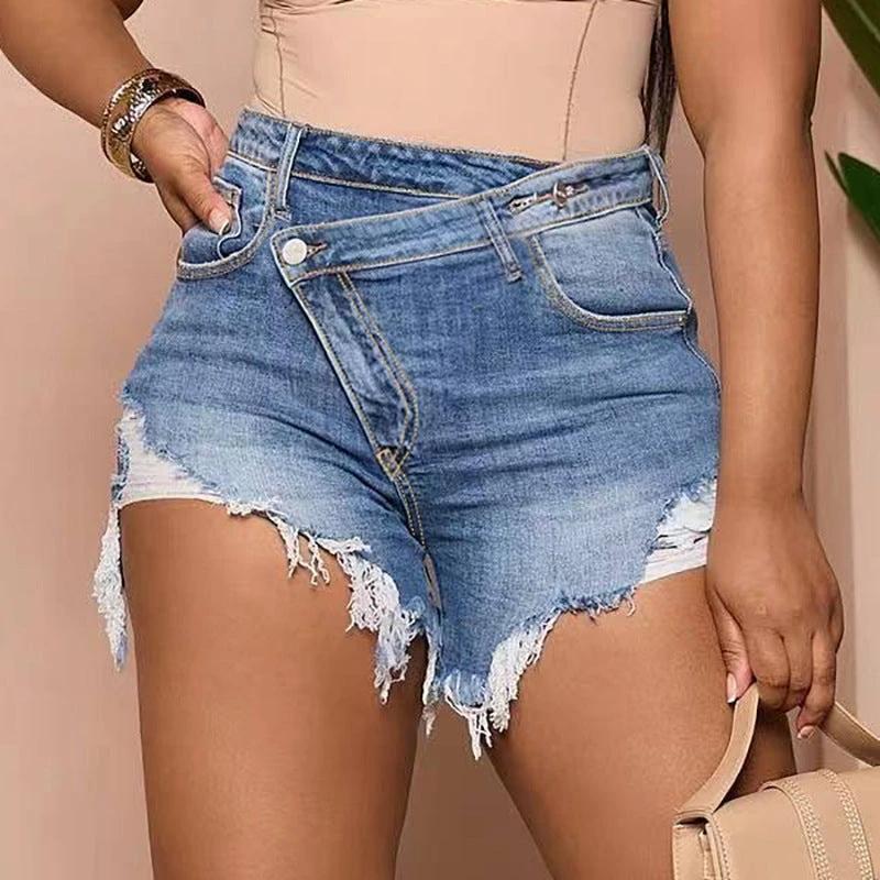 Fashion Personality Denim Shorts For Women by GJG Denim