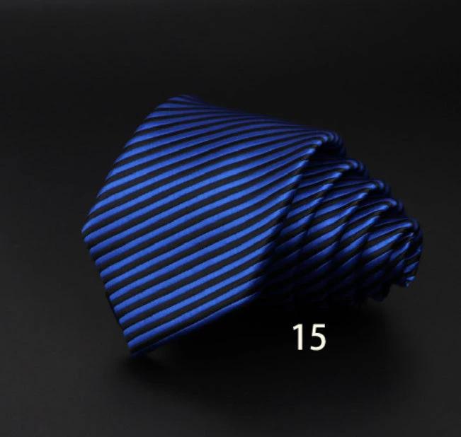 Men's Striped Polyester Fiber Ties by GJG Denim