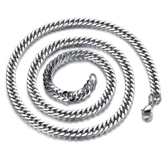 Man's Classical Stainless Steel Link Chain by GJG Denim