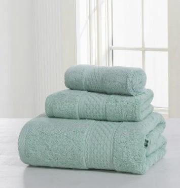 Cotton soft double-sided thickening towel skin-friendly bath towel beauty salon bathrobe bath towel set by GJG Denim