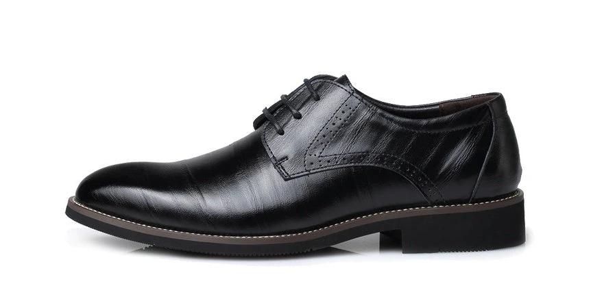 Men's Leather Shoes Business Casual by GJG Denim
