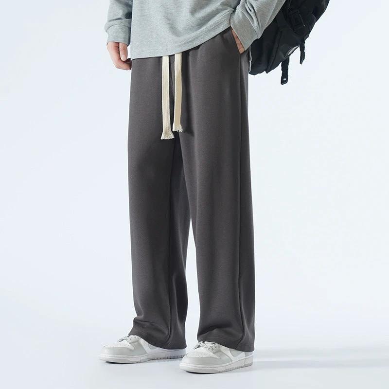 Men's Loose Casual Draping Wide Leg Sports Sweatpants by GJG Denim
