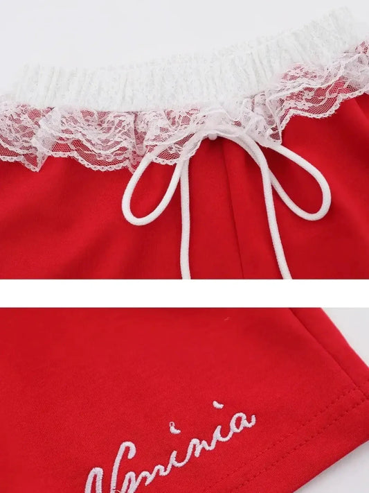 Lace Detail Shorts by Lady Ros