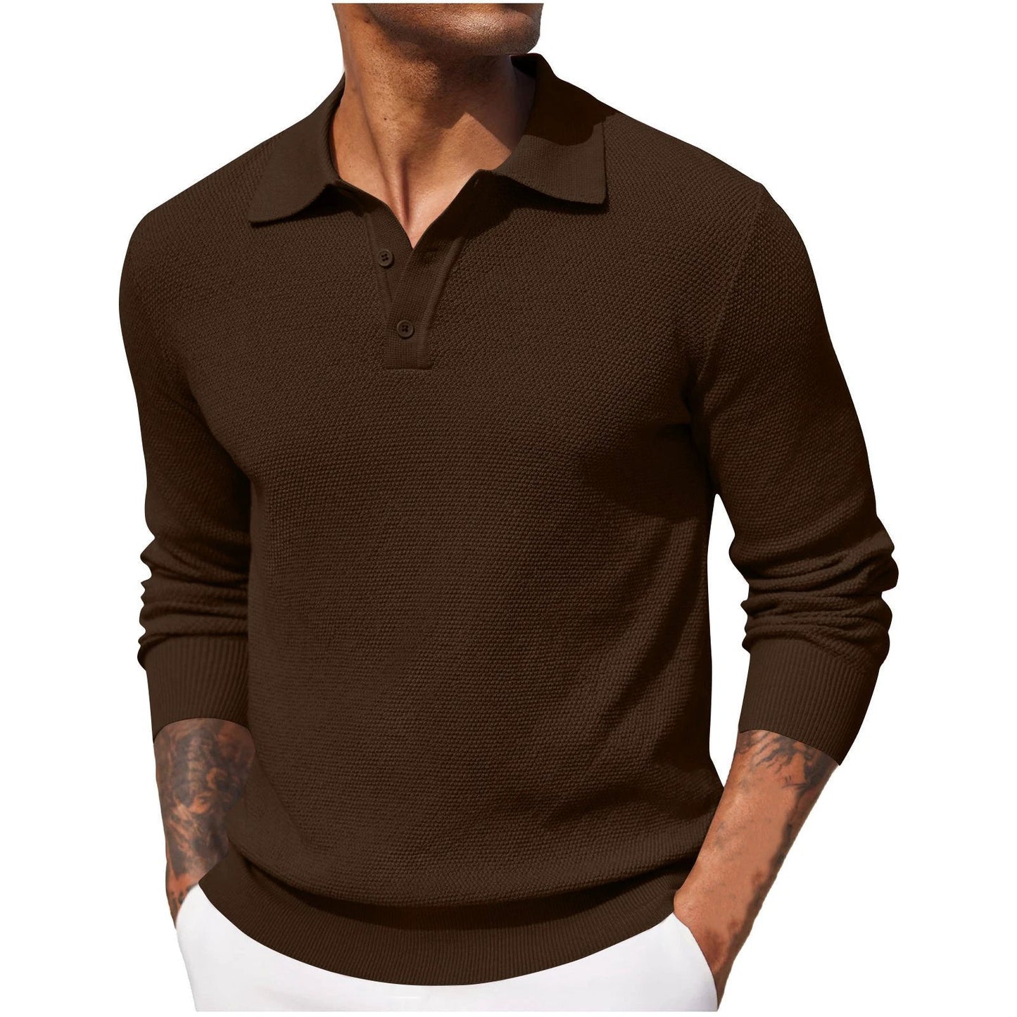 Men's Casual Long Sleeve Shirt by GJG Denim