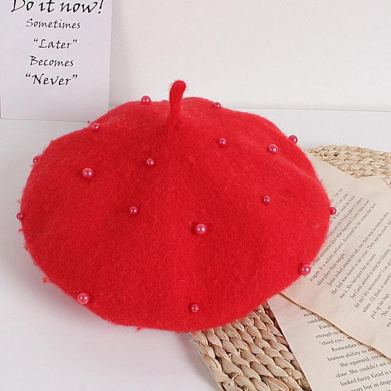 Beaded Princess Beret For Babies Or Children by GJG Denim
