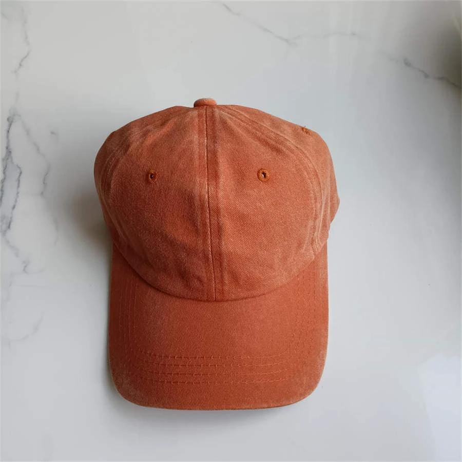 Retro Washed Baseball Cap For Men by GJG Denim