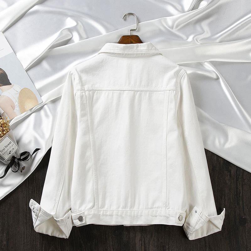 Women's Short Spring And Autumn New Korean Style Loose Versatile Casual Jacket Petite Top by GJG Denim