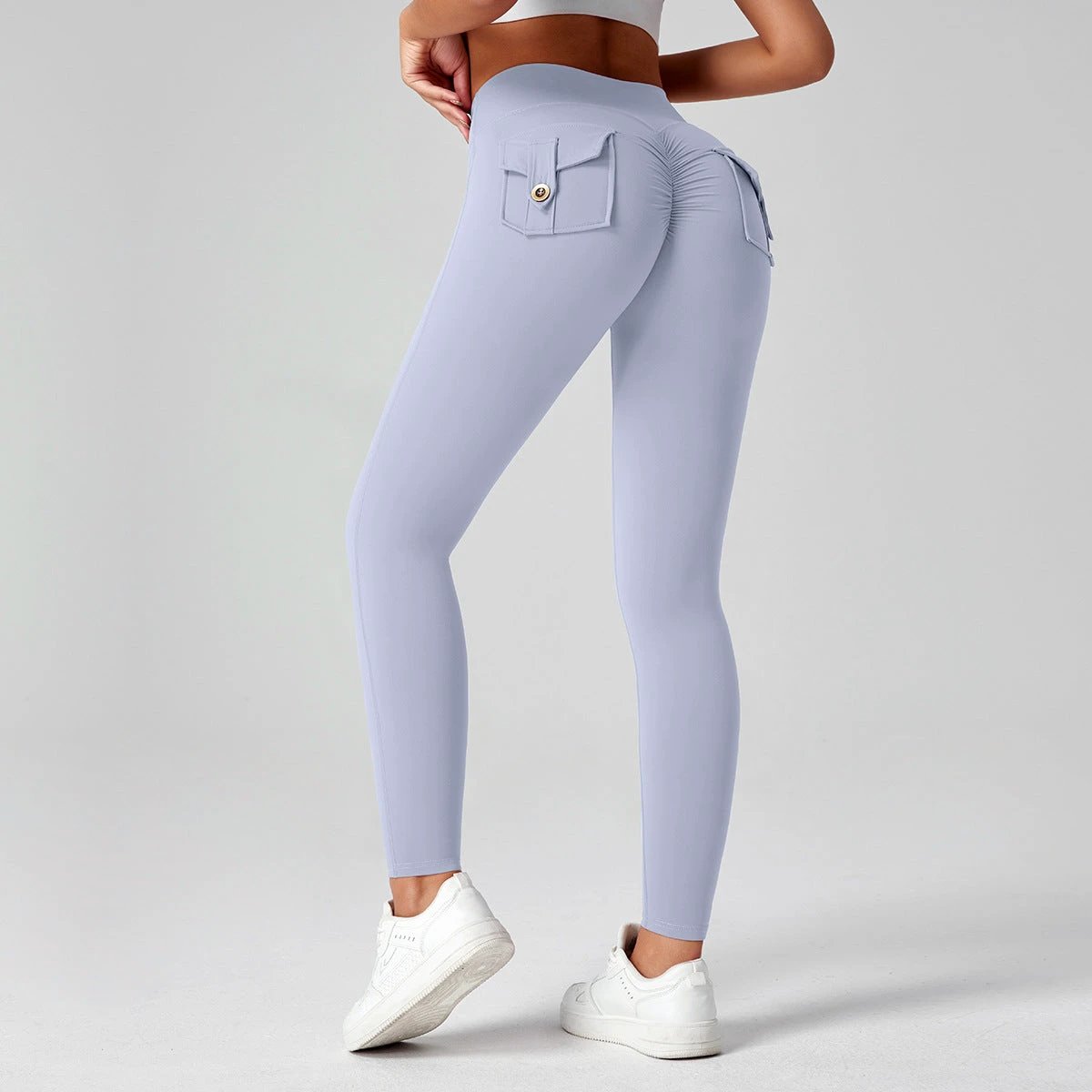 Fitness Yoga Pants For Women High-waisted Butt-lifting Stretchy Form-fitting Workout Tights by GJG Denim