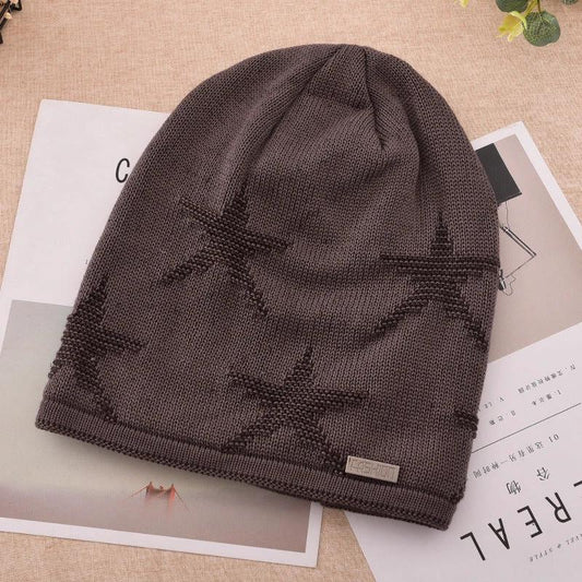Men's Fashion Knitted Outdoor Warm Woolen Beanie by GJG Denim