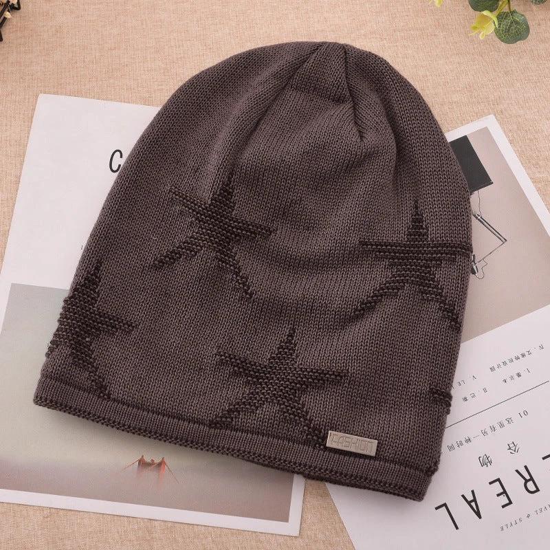 Men's Fashion Knitted Outdoor Warm Woolen Beanie by GJG Denim