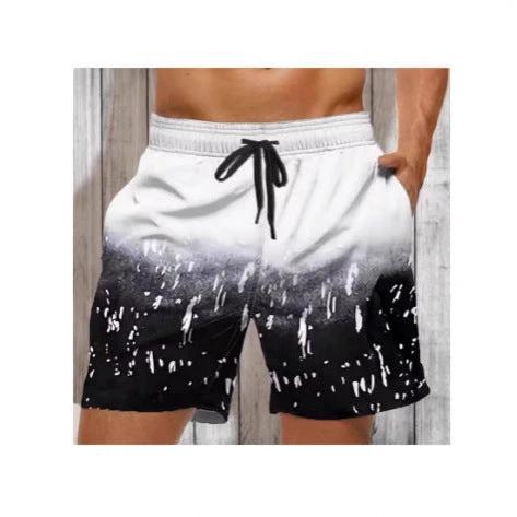 Men's Two-tone Casual Shorts by GJG Denim