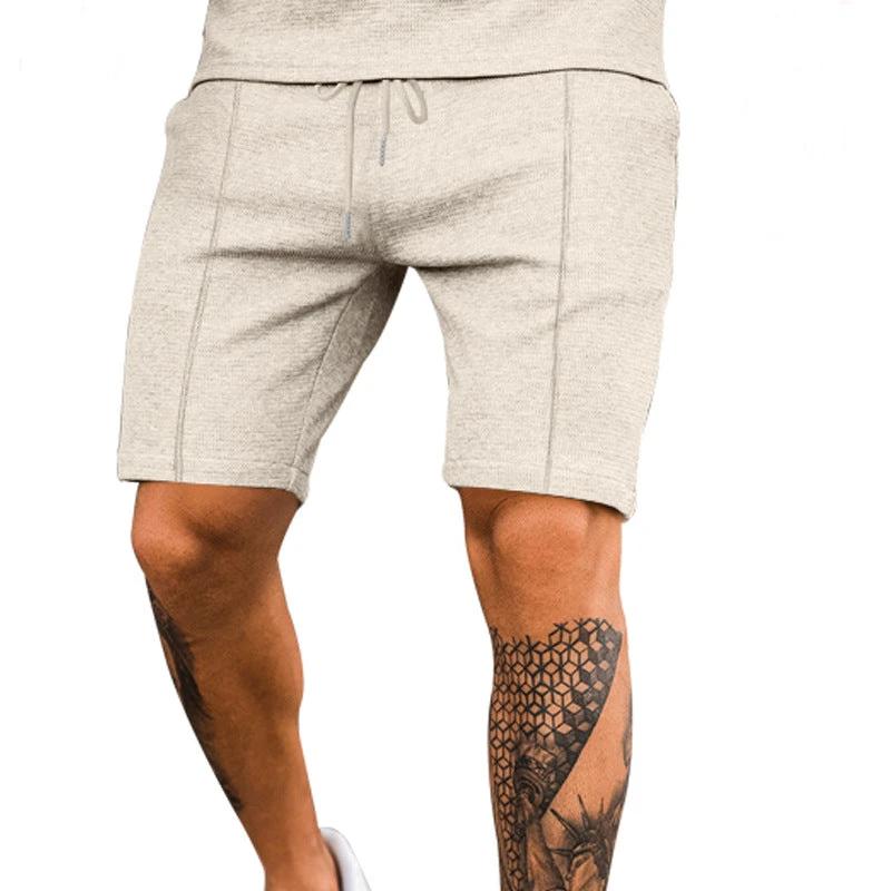 Solid Color Versatile Casual Five-point Shorts For Men by GJG Denim