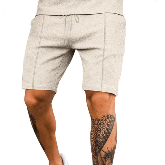 Solid Color Versatile Casual Five-point Shorts For Men by GJG Denim