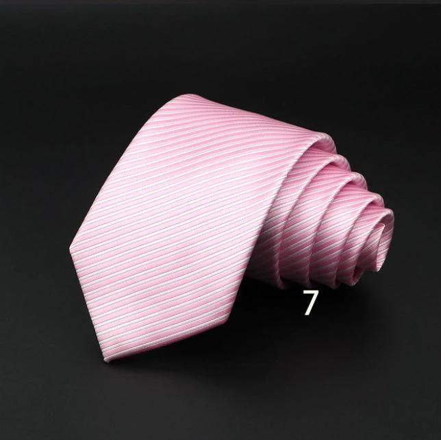 Men's Striped Polyester Fiber Ties by GJG Denim
