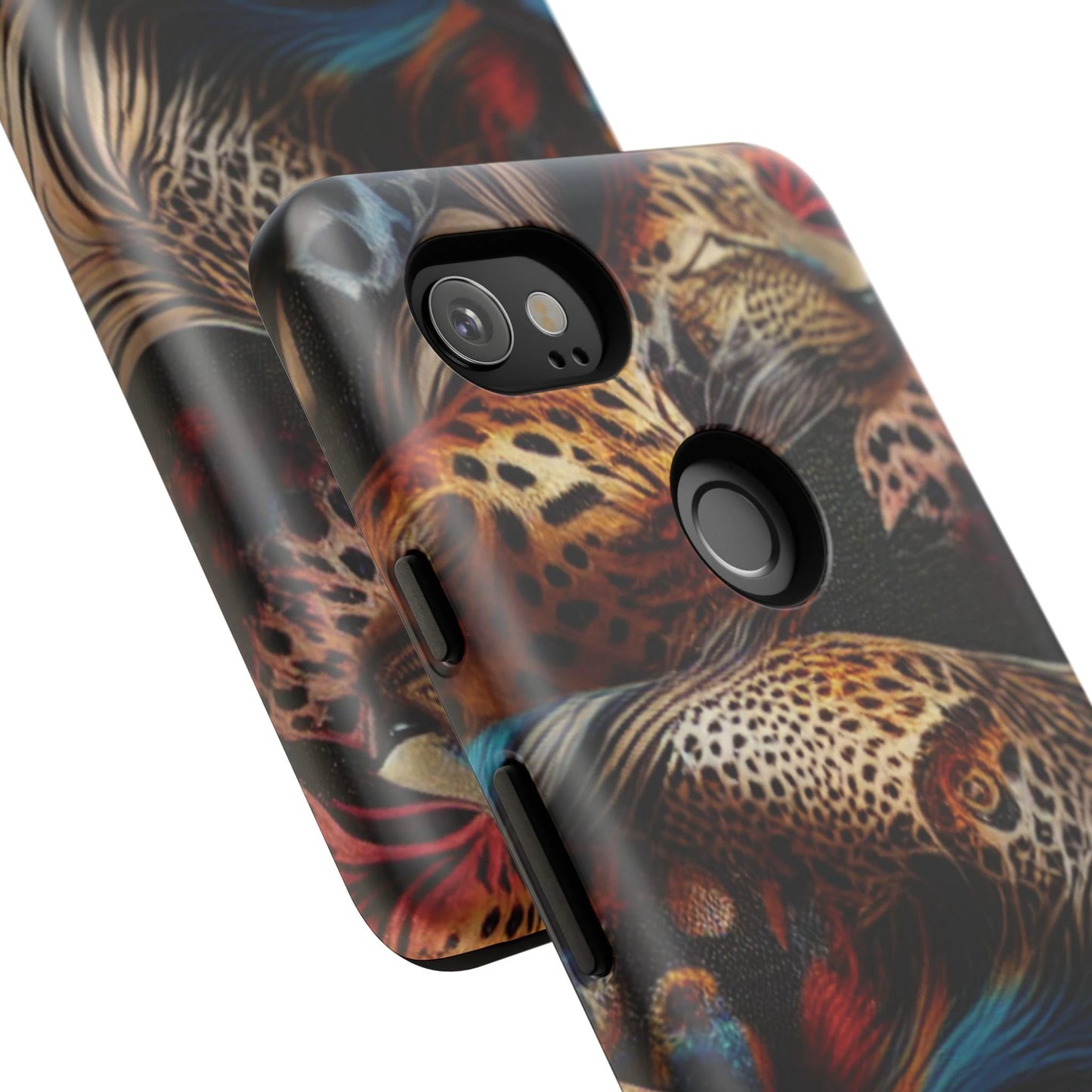 Stylish Tough Phone Case with Elegant Black and Gold Design by Printify