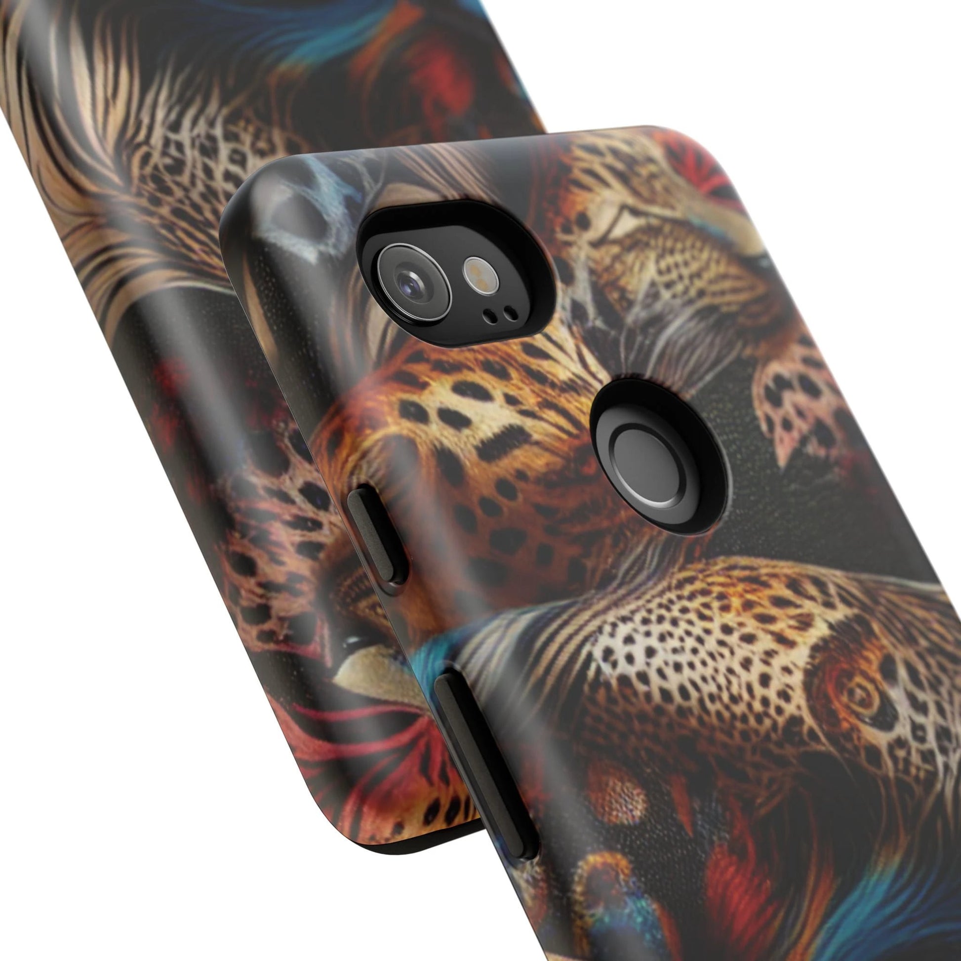 Stylish Tough Phone Case with Elegant Black and Gold Design by Printify
