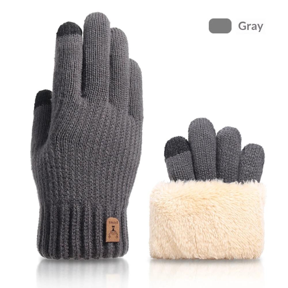 Fall And Winter Touchscreen Gloves For Men With Fleece Lining by GJG Denim