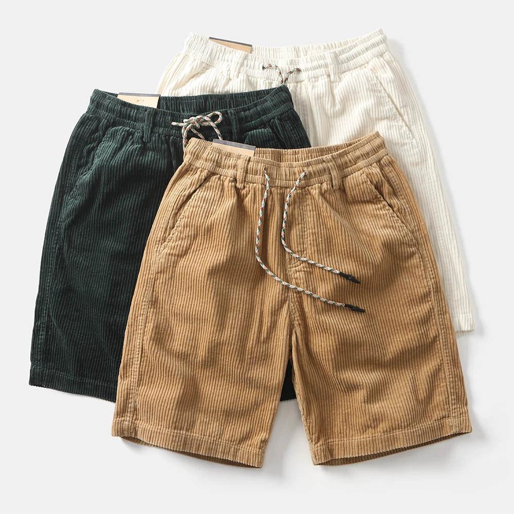 Men's Retro American-style Cargo Shorts by GJG Denim