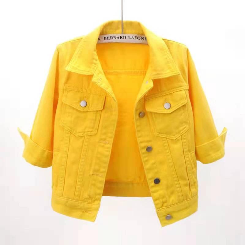 Full Size Cropped Denim Jacket Plus Size by Lady Ros