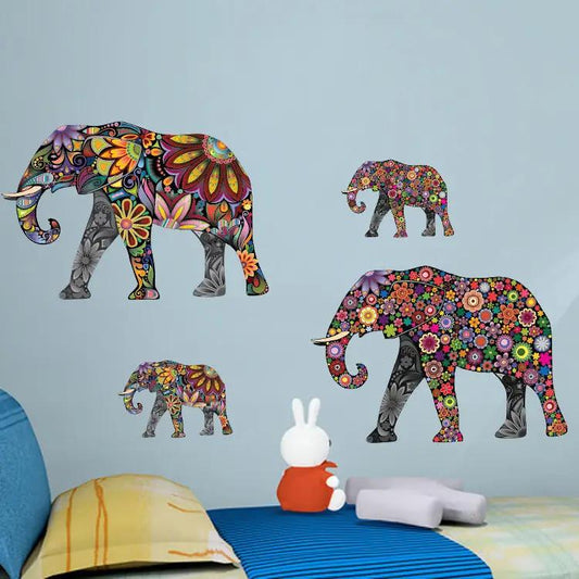 Elephant Living Room Decor Wall Sticker by GJG Denim