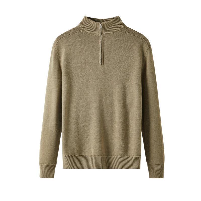 Men's Casual Thickened Wool Base Sweater by GJG Denim
