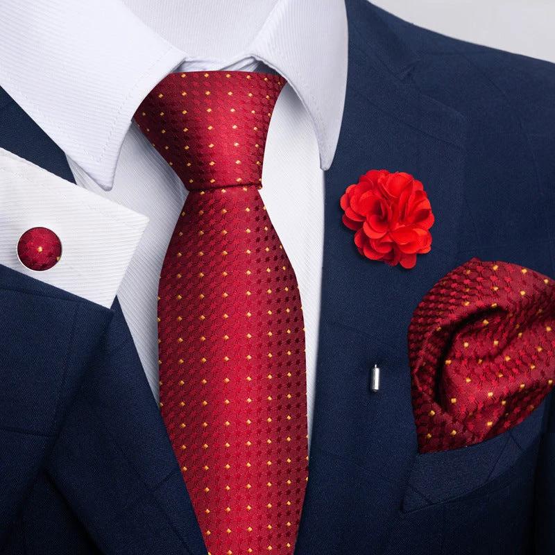 Men's Tie and Pocket Square Combo by GJG Denim