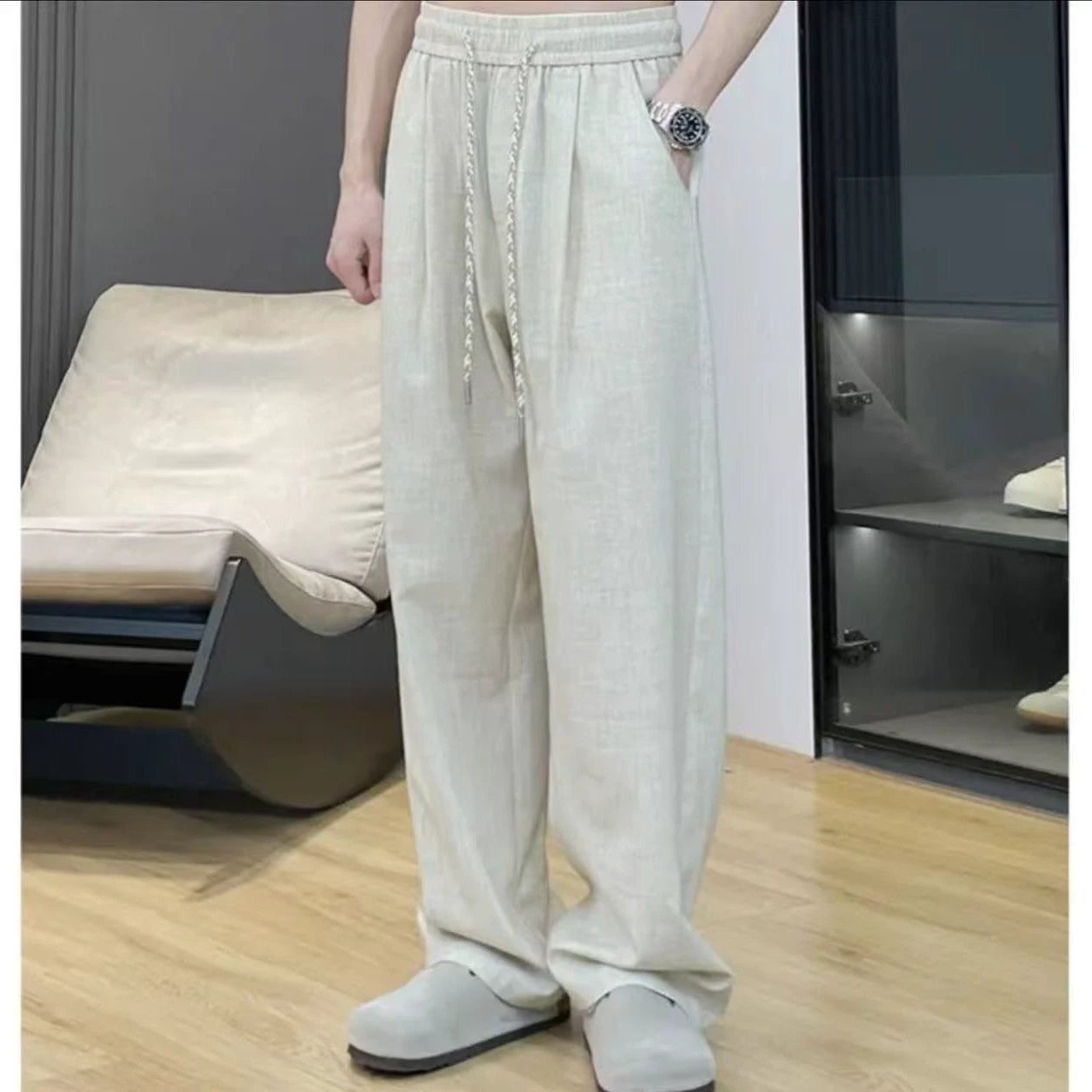 Men's Linen Pants by GJG Denim