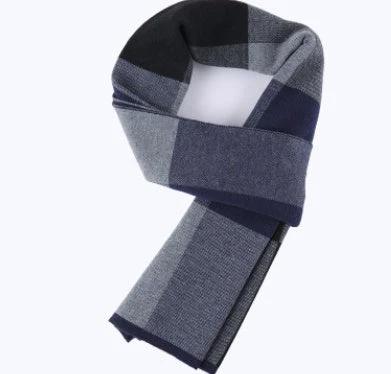 Men's Wool Plaid Scarf by GJG Denim