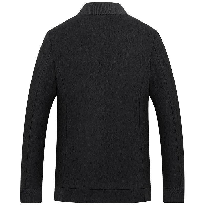 Men's Woolen Top Cotton And Thickening Jacket by GJG Denim