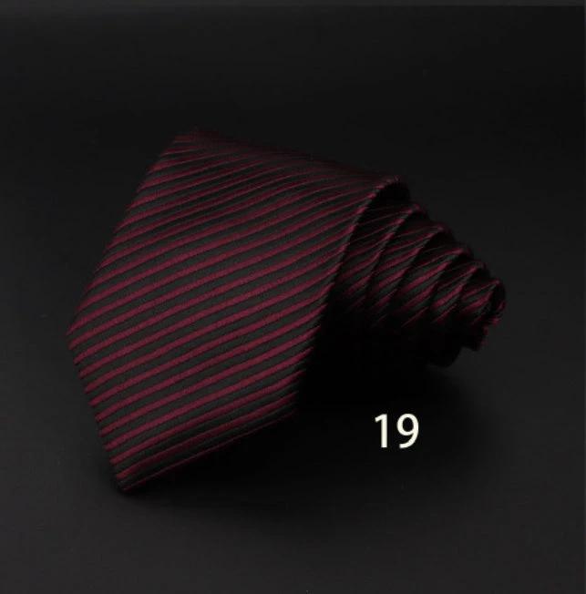 Men's Striped Polyester Fiber Ties by GJG Denim