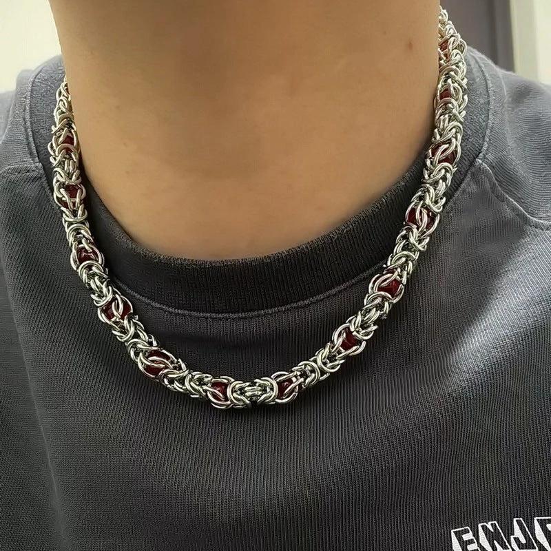 Sapphire Splice Necklace For Men by GJG Denim