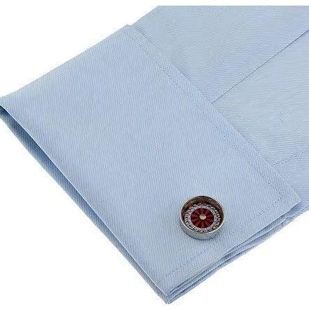 Lucky Spin Round Cufflinks For Men by GJG Denim
