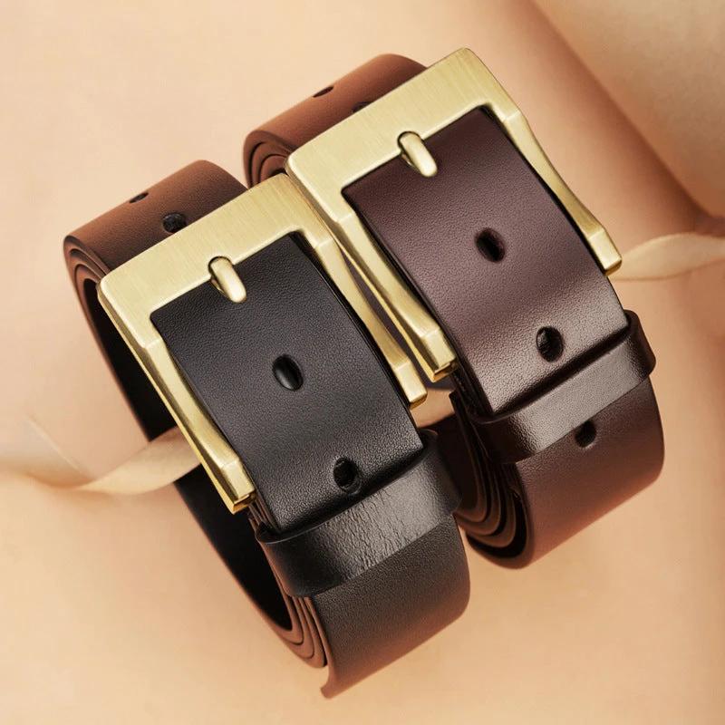 Men's Pin Buckle Business Casual Belt by GJG Denim