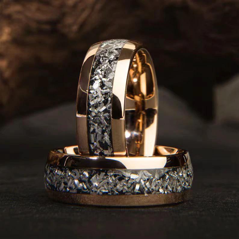 Silver Foil Alloy Ring For Men by GJG Denim