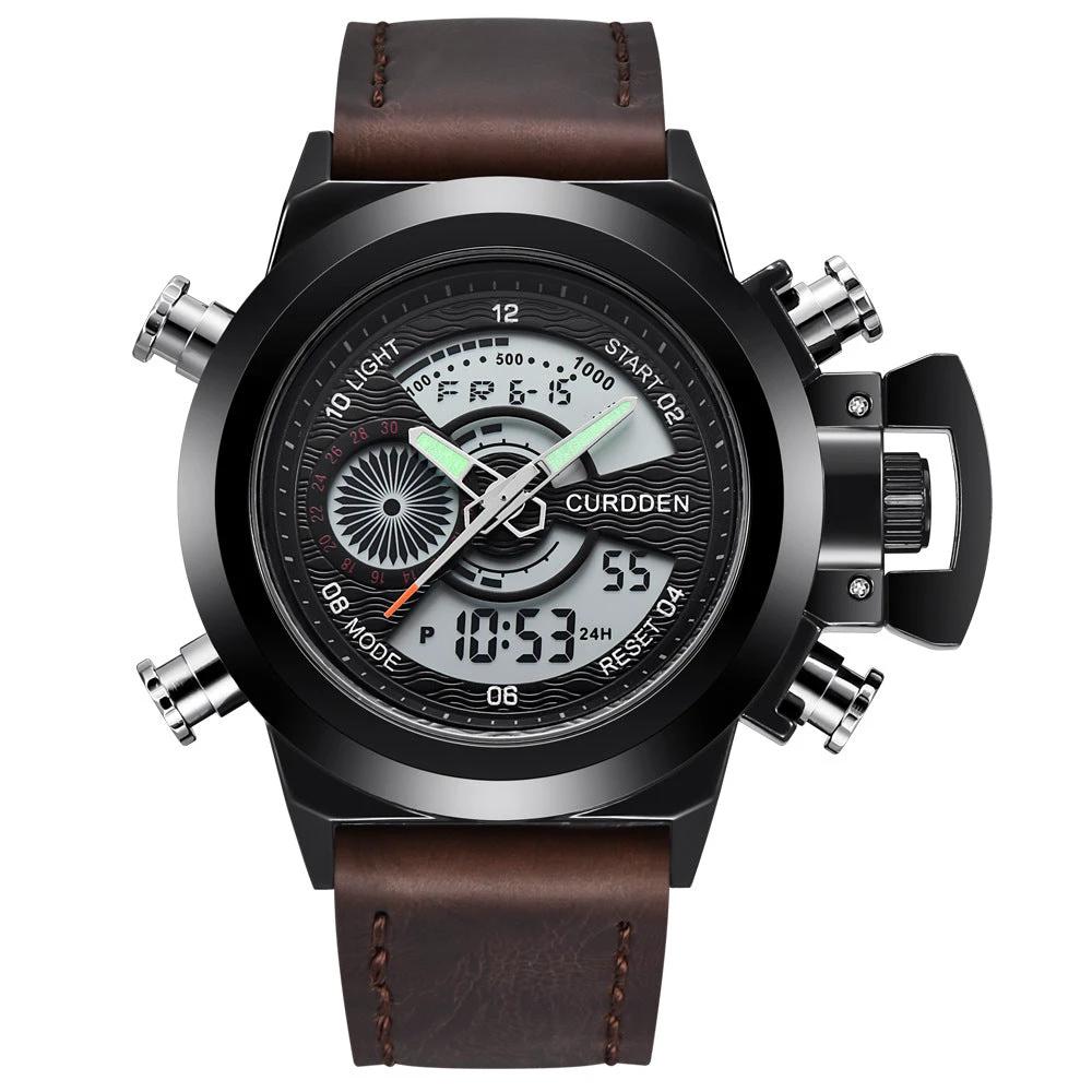 Men's Multi-functional Double Display Sports Watch by GJG Denim