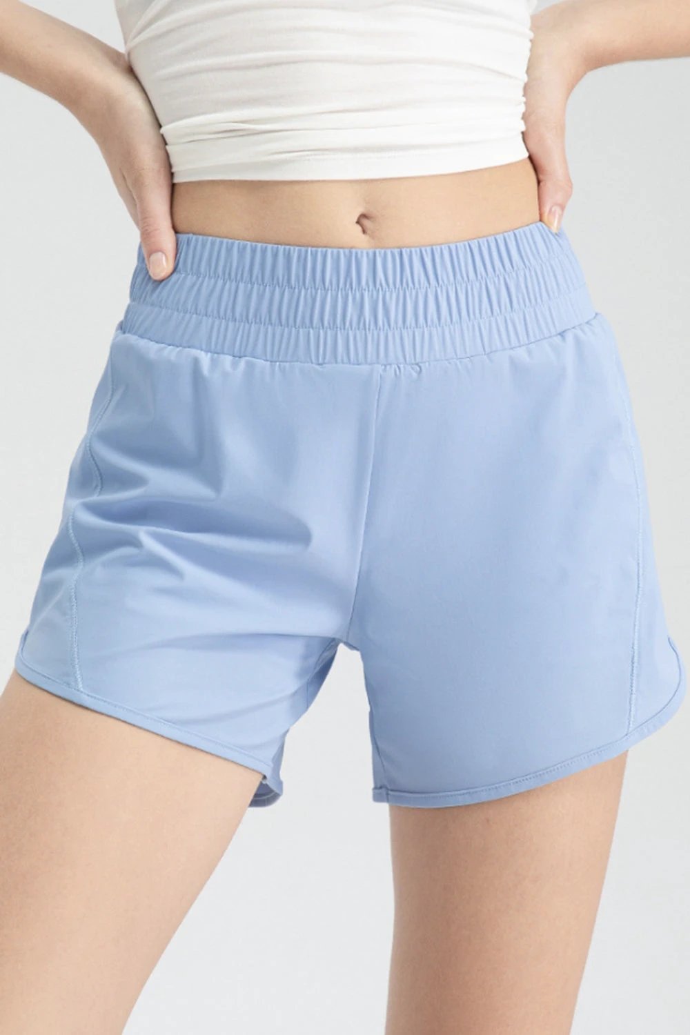 Elastic Waist Active Shorts by Lady Ros