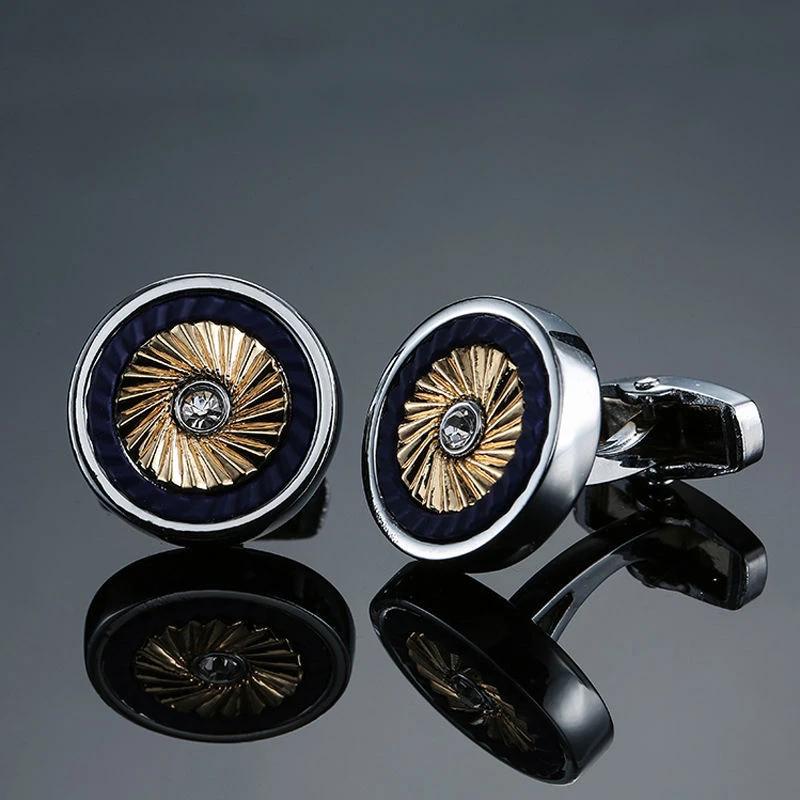 Men's Retro Pattern Cufflinks by GJG Denim