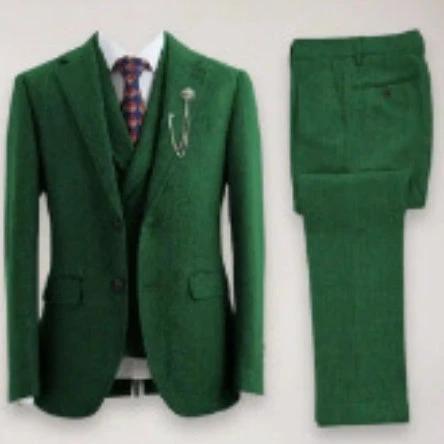Men's Casual Three-piece Suit by GJG Denim