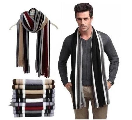 Fringed Men's Scarf by GJG Denim