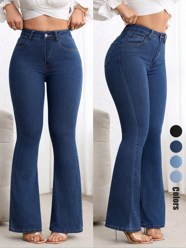 Flare Leg Women's Jeans For Europe And The US by GJG Denim