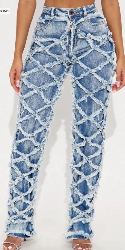 All Over Me Straight Leg Jeans - Medium Wash by GJG Denim