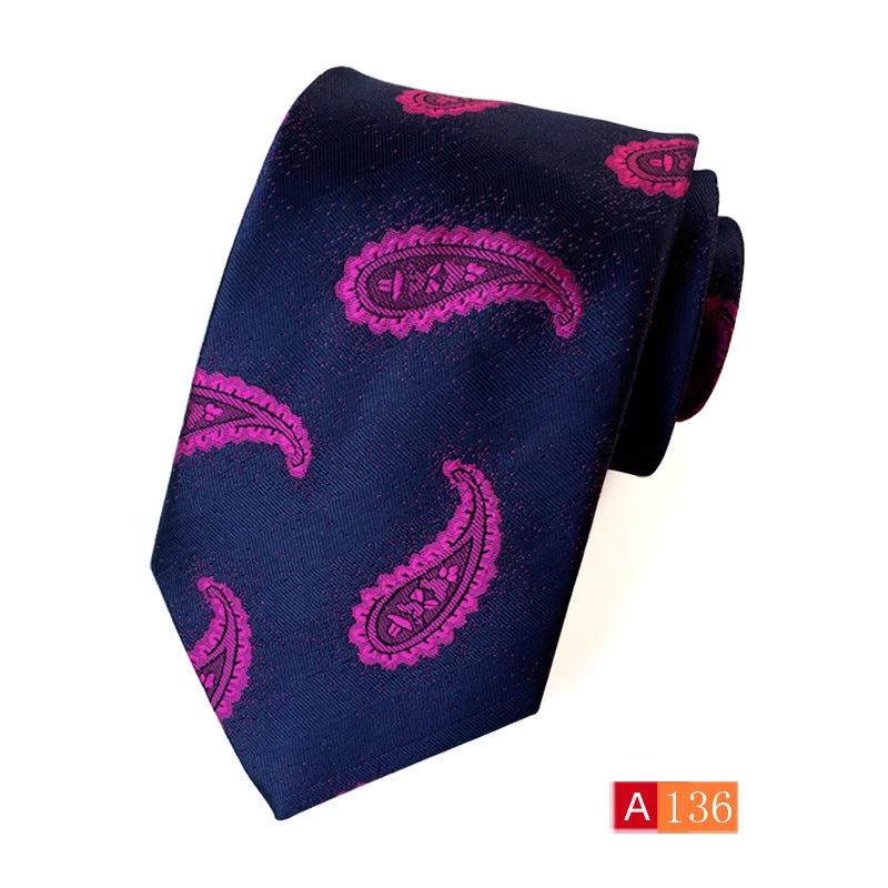 Men's Casual Formal Wear Polyester Jacquard Tie by GJG Denim