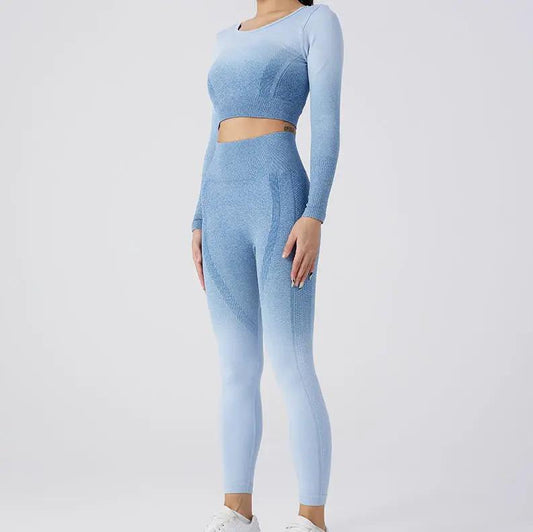 Women's Nylon Yoga Pants Set by GJG Denim