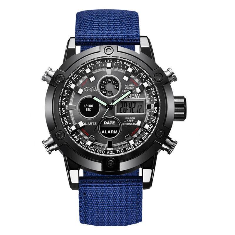 Men's Fashion Belt Multi-functional Watch by GJG Denim